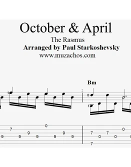 The Rasmus October &amp April. Табы и ноты для гитары