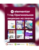 Elementor Pro 1 год Оригинальная лицензия на плагин