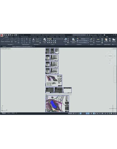 Проект наружного освещения торгового центра