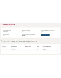 IT менеджмент.Тест Синергия 2021г (Сборник 40 вопросов) IT менеджмент.Тест Синергия 2021г (Сборник 40 вопросов)