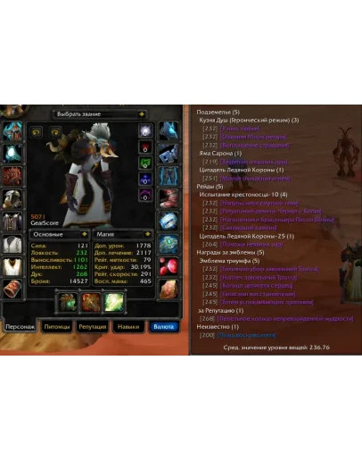 1803 x100 Шаман 5к гс (Орда/Альянс)