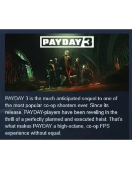 PAYDAY 3 АВТОДОСТАВКА STEAM РОССИЯ