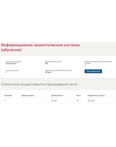 Информационно-аналитические системы Синергия ответы