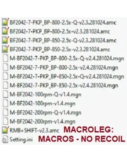 Battlefield 2042. PKP-BP - 2.5x - Макросы для bloody Battlefield 2042. PKP-BP - 2.5x - Макросы для bloody