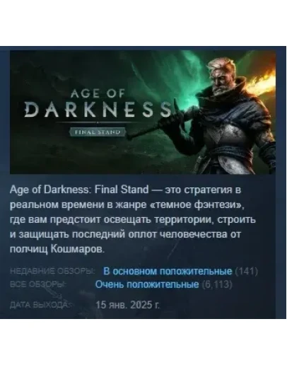 Age of Darkness: Final Stand STEAM РОССИЯ