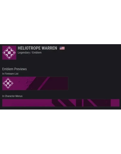 Destiny 2 - Эмблема (Гелиотропное сплетение) PC,PS,Xbox Destiny 2 - Эмблема (Гелиотропное сплетение) PC,PS,Xbox