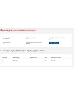 Производственный менеджмент.Тест Синергия 2021г