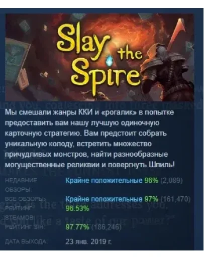 Slay the Spire АВТОДОСТАВКА STEAM РОССИЯ