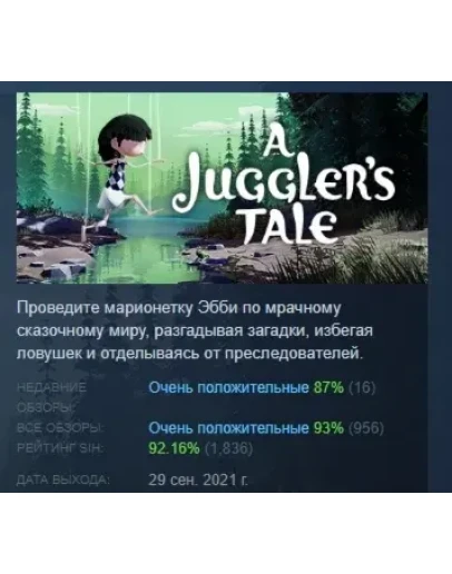 A Juggler's Tale АВТОДОСТАВКА STEAM РОССИЯ