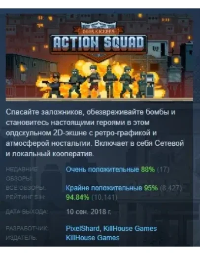 Door Kickers: Action Squad АВТОДОСТАВКА STEAM РОССИЯ