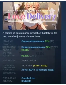 Love Delivery АВТОДОСТАВКА STEAM GIFT РОССИЯ