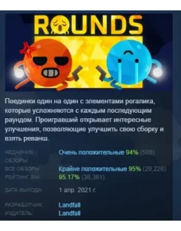 ROUNDS АВТОДОСТАВКА STEAM РОССИЯ