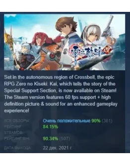The Legend of Heroes: Zero no Kiseki KAI STEAM РОССИЯ The Legend of Heroes: Zero no Kiseki KAI STEAM РОССИЯ