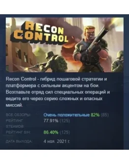 Recon Control АВТОДОСТАВКА STEAM GIFT РОССИЯ