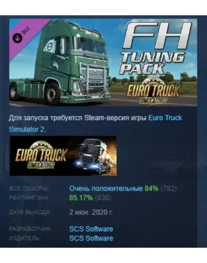 Euro Truck Simulator 2 - FH Tuning Pack DLC STEAM РФ