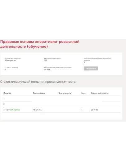 Правовые основы ОРД.Тест Синергия 2022г
