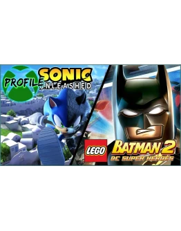 SONIC UNLEASHED + LEGO Batman 2 XBOX 360