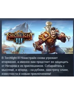 Torchlight 3 III АВТОДОСТАВКА STEAM GIFT РОССИЯ Torchlight 3 III АВТОДОСТАВКА STEAM GIFT РОССИЯ