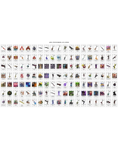 Apex LegendsТВИЧ ДРОПЫСКИНЫ 133+ ПРЕДМЕТЫ / ФОНЫ