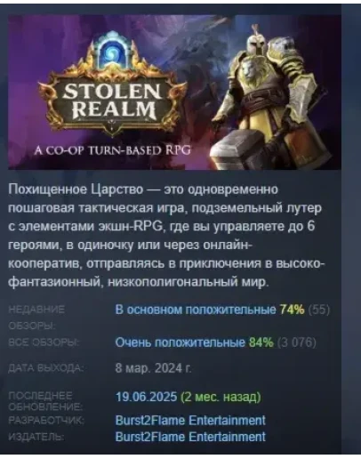Stolen Realm АВТОДОСТАВКА STEAM РОССИЯ