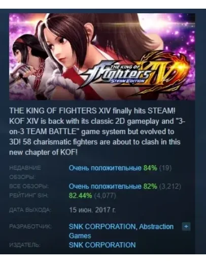 THE KING OF FIGHTERS XIV STEAM EDITION STEAM РОССИЯ