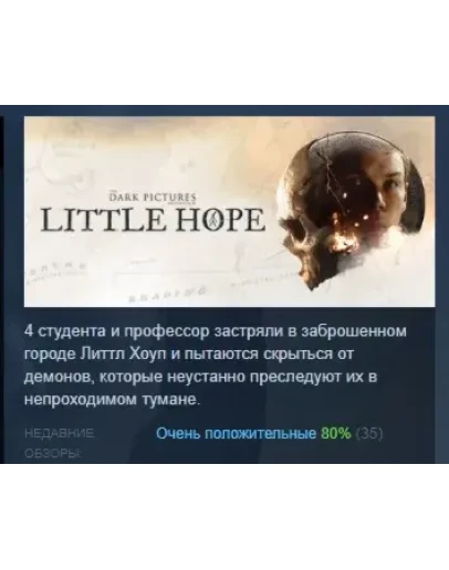 The Dark Pictures Anthology: Little Hope STEAM РОССИЯ