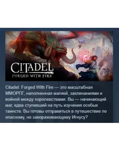 Citadel: Forged with Fire STEAM GIFT РОССИЯ