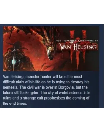 The Incredible Adventures of Van Helsing III STEAM РФ The Incredible Adventures of Van Helsing III STEAM РФ