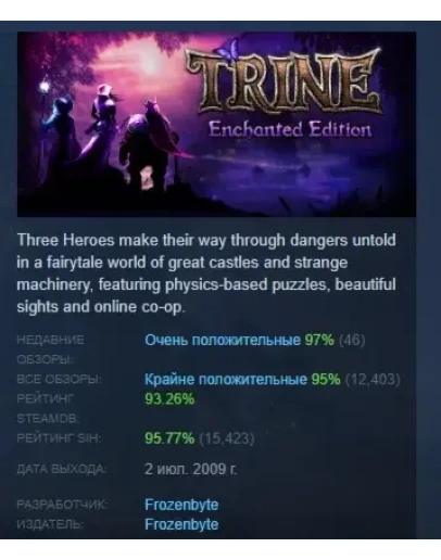Trine Enchanted Edition АВТОДОСТАВКА STEAM РОССИЯ