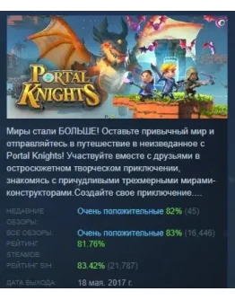 Portal Knights АВТОДОСТАВКА STEAM РОССИЯ