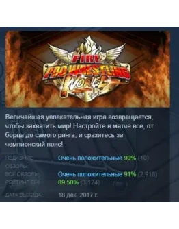 Fire Pro Wrestling World STEAM GIFT РОССИЯ