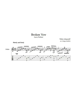 Broken Vow (Лара Фабиан) для гитары