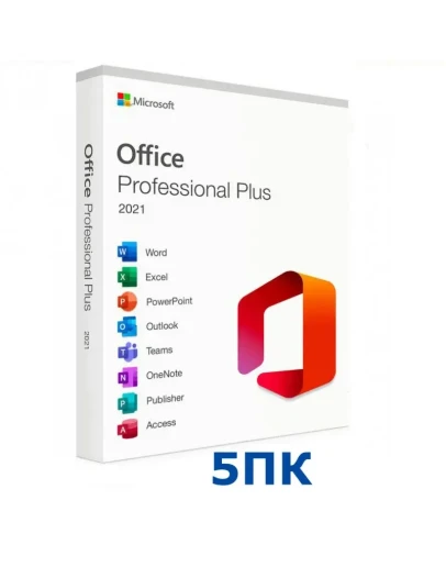 Office 2021 Pro Plus 5 ПК Microsoft Партнёр