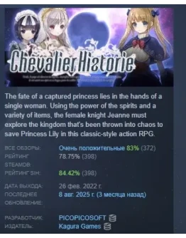 Chevalier Historie АВТОДОСТАВКА STEAM GIFT РОССИЯ