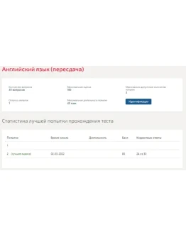 Английский язык (3).Тест Синергия 2022г