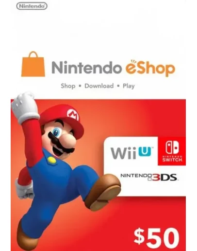 Nintendo eshop 50 USA - без комиссии