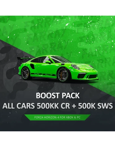 FH4 ВСЕ АВТО + 500KK CR + 500K SUPER WS
