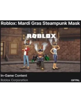 Roblox: Mardi Gras Steampunk Mask Drop #4