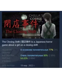 Chilla's Art The Closing Shift STEAM РОССИЯ