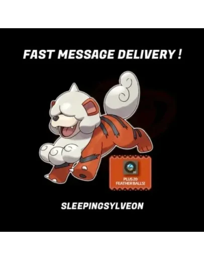 Pokemon Legends Arceus Hisuian Growlithe + 20x Feather