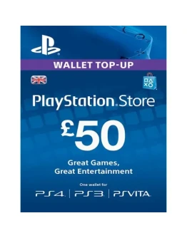 Playstation Network PSN 50 (UK) - без комиссии Playstation Network PSN 50 (UK) - без комиссии