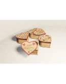 День Святого Валентина шкатулка макет для лазерн. резки