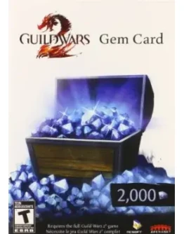 Guild Wars 2 2000 Gems Card
