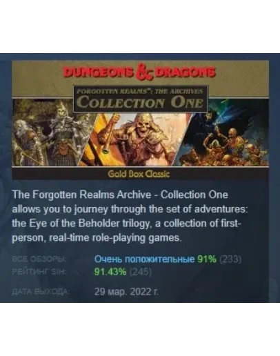 Forgotten Realms: The Archives - Collection One STEAM