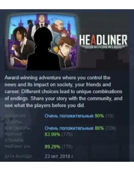 Headliner: NoviNews STEAM АВТОДОСТАВКА РОССИЯ