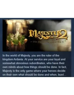 Majesty 2 АВТОДОСТАВКА STEAM РОССИЯ Majesty 2 АВТОДОСТАВКА STEAM РОССИЯ