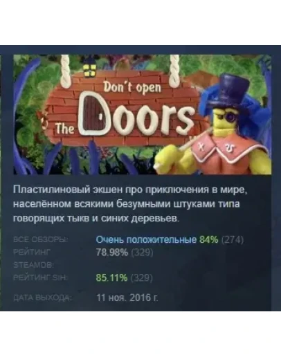 Don't open the doors! АВТОДОСТАВКА STEAM GIFT РОССИЯ