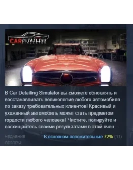 Car Detailing Simulator АВТОДОСТАВКА STEAM РОССИЯ Car Detailing Simulator АВТОДОСТАВКА STEAM РОССИЯ