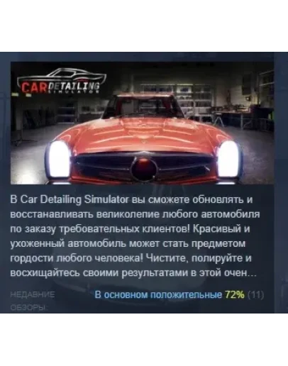 Car Detailing Simulator АВТОДОСТАВКА STEAM РОССИЯ