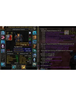 Аккаунт 2226 х100 Рыцарь смерти Эльф крови(м) Орда